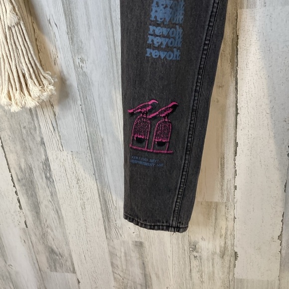 OBEY Graphic Print Black Jeans - Picture 4 of 13